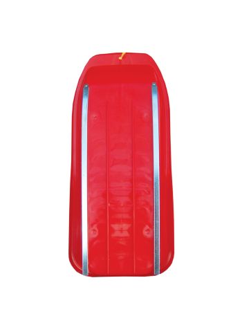 TRAÎNE À PATINS MÉTALLIQUES, ROUGE