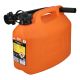 Jerricane professionnel 5L avec bec verseur flexible - orange