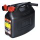 Jerricane professionnel 5L avec bec verseur flexible - Noir
