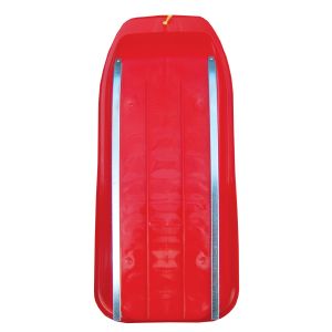TRAÎNE À PATINS MÉTALLIQUES, ROUGE