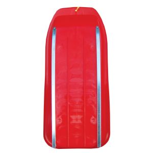 TRAÎNE À PATINS MÉTALLIQUES, ROUGE